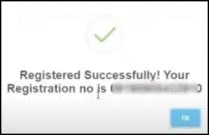 Successfully Registered for Rajasthan Work From Home Yojana Portal